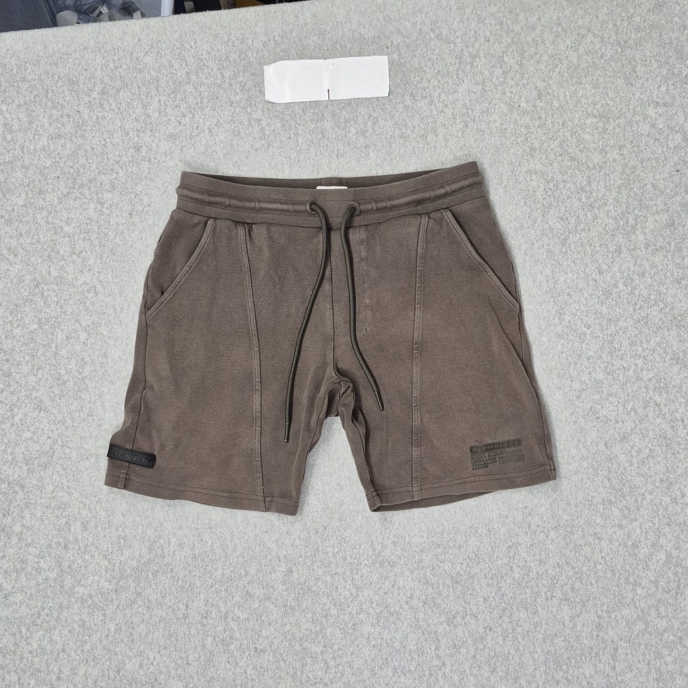 Aphalete Men Activewear Shorts S Brown Sweat Identity 7" Inseam